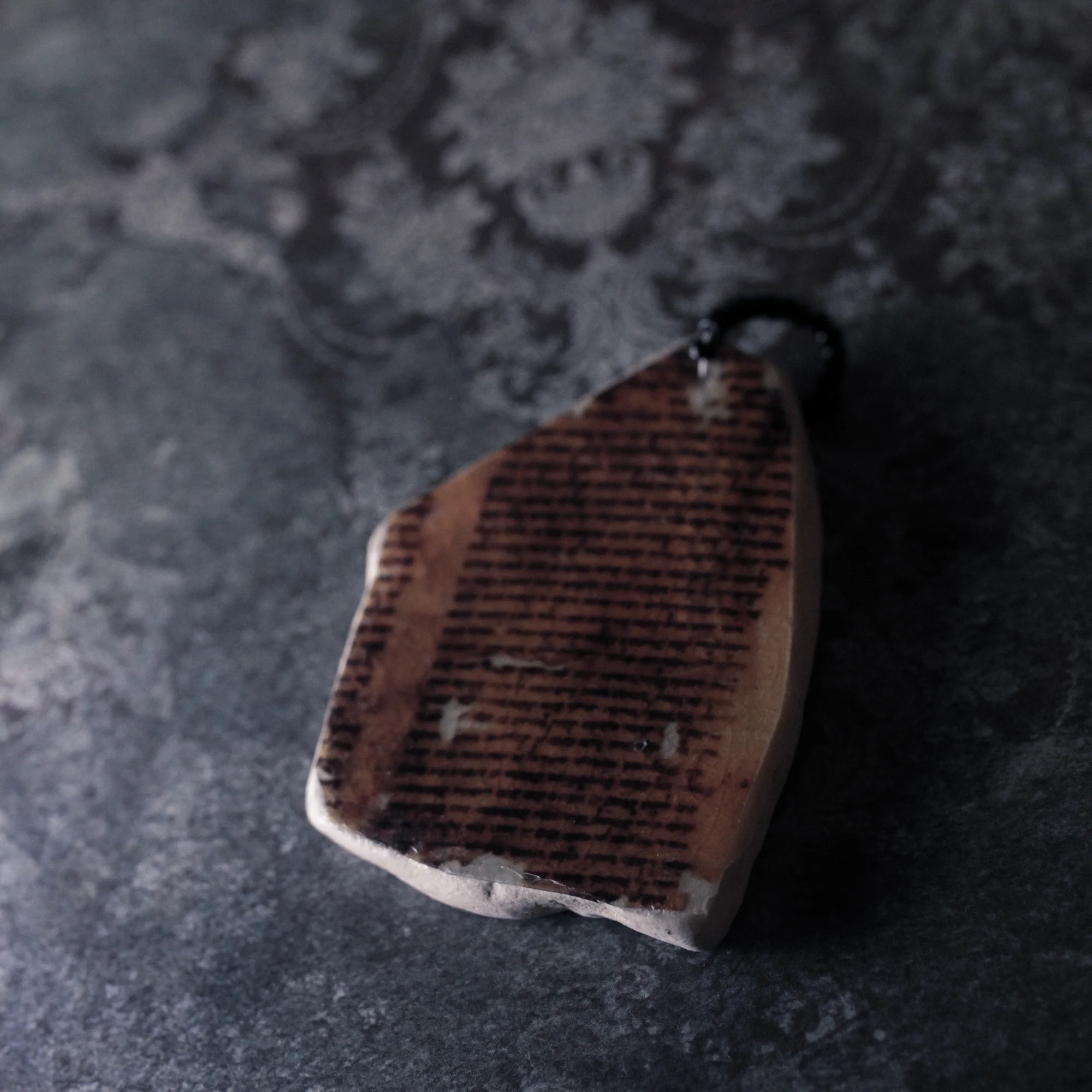 Dead Sea Scroll Fragment Shipwreck Pottery Pendant - Image 3